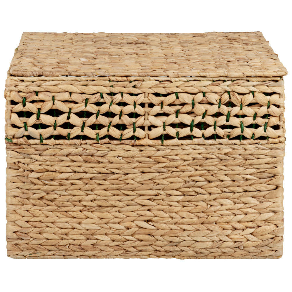 - Malle en jacinthe d'eau beige chiné