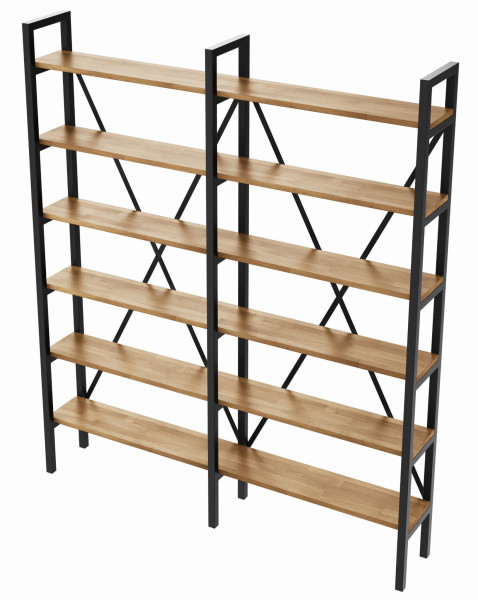 Regał Medium Industrial Loft na książki D6 R 190x160x20 cm