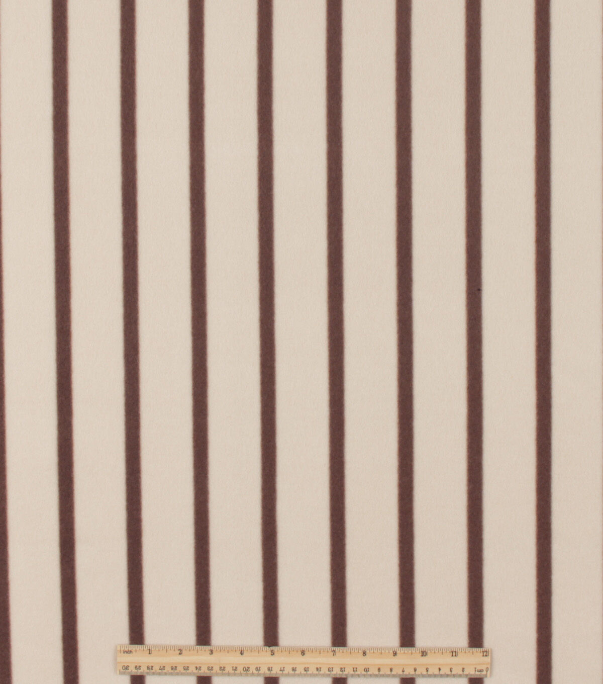 Light Brown Stripe Blizzard Prints Fleece Fabric