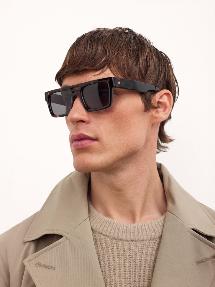 Brown classic wayfarer glasses