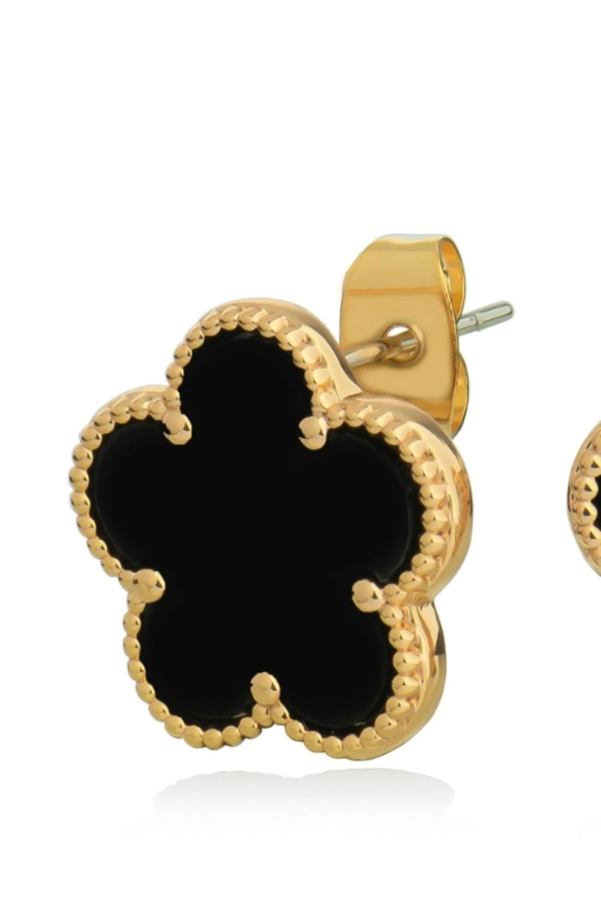 Le Fleur Collection Black Earrings