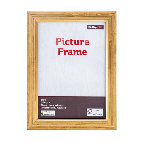 Gold Effect Picture Frame 18cm x 13cm