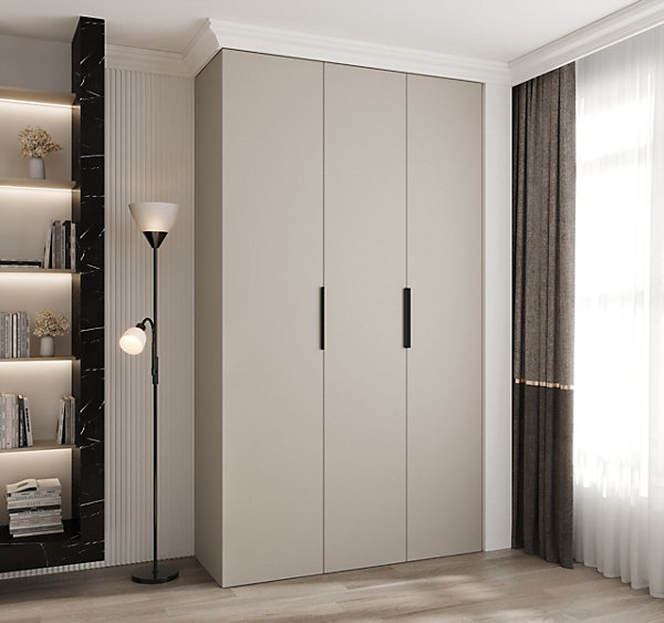Armoire Como 4 a portes battantes H. 245 x L. 140 x P. 40, 3 portes