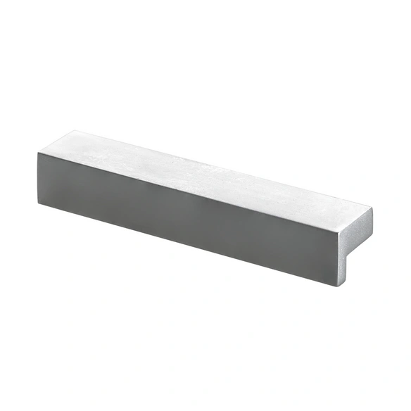 Möbelgriff, länglich, 80 x 13 x 15 mm, aluminiumfarben