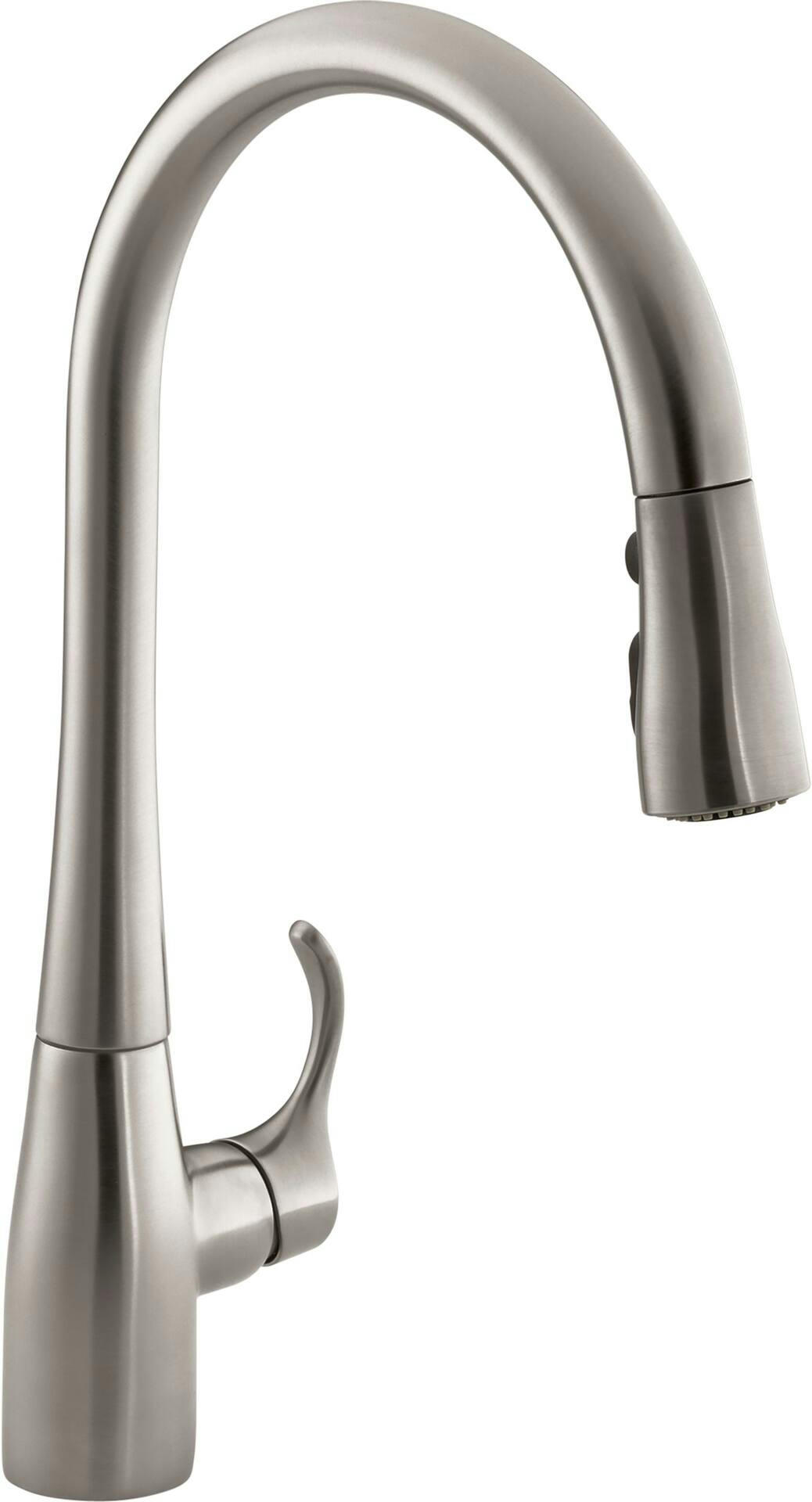 Kohler Simplice 1-Handle Kitchen Faucet, Vibrant Stainless