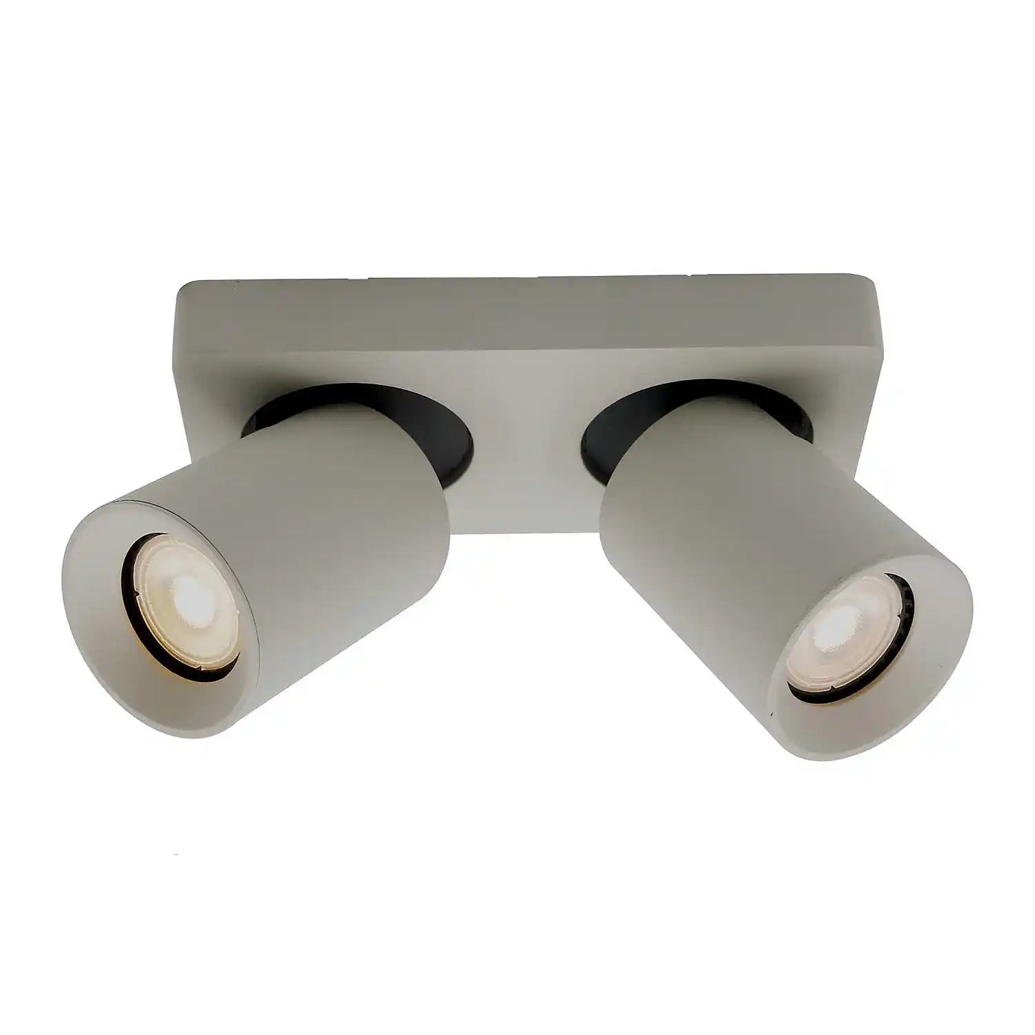 Artdelight spot Megano - 2 lichts - 20 x 11.5  cm - grijs