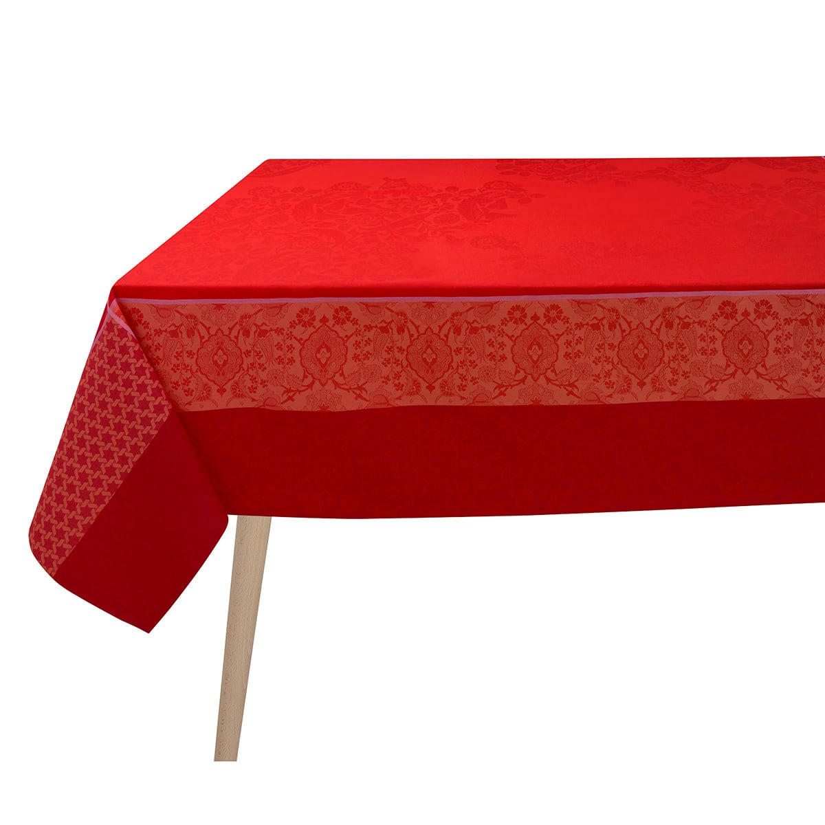 VOYAGE ICONIQUE - Nappe en coton coquelicot 173 x 318