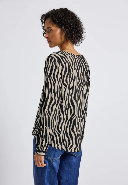 Gemusterte Bluse