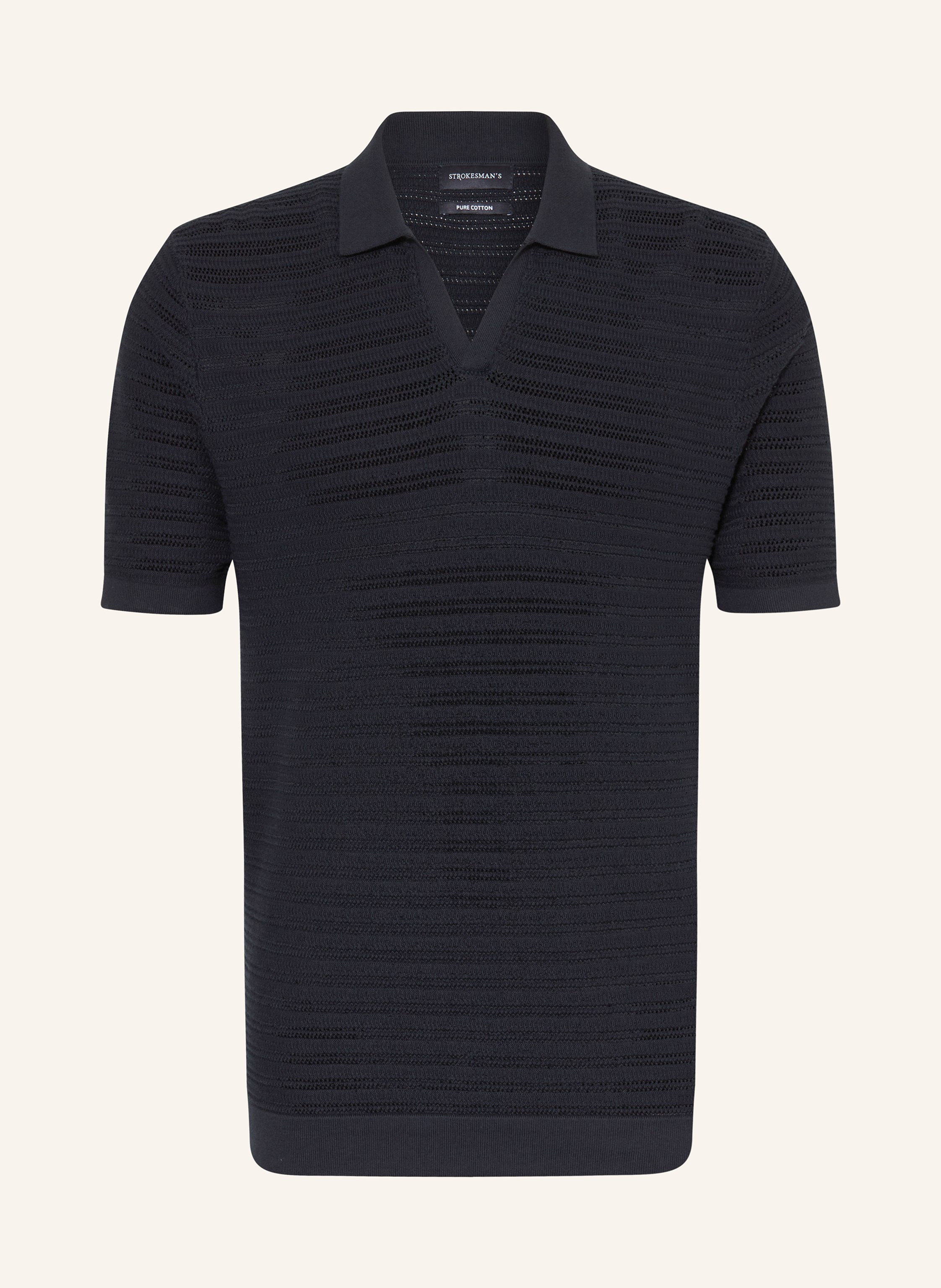 STROKESMAN'S Strick-Poloshirt