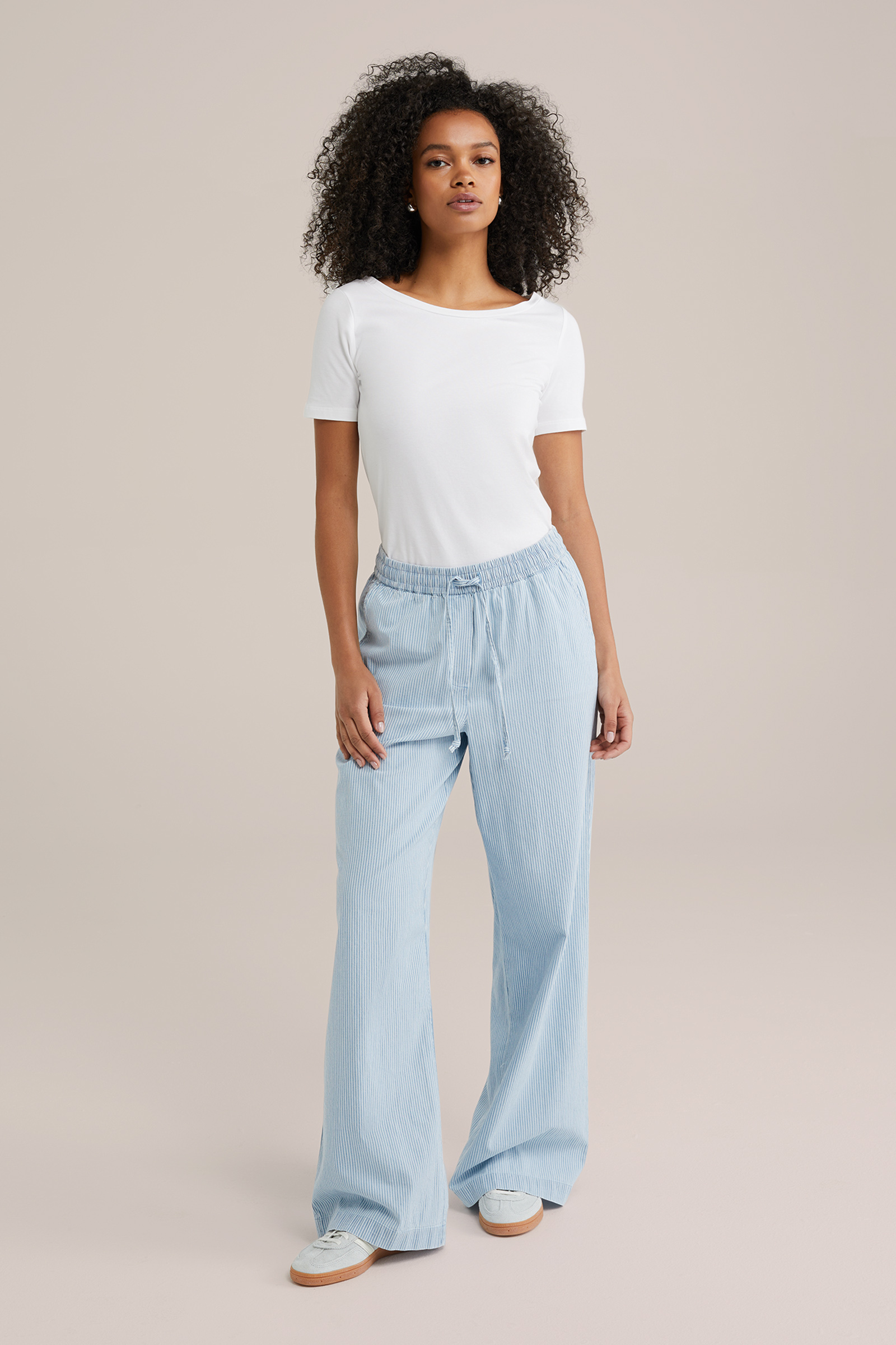 Dames T-shirt met boothals