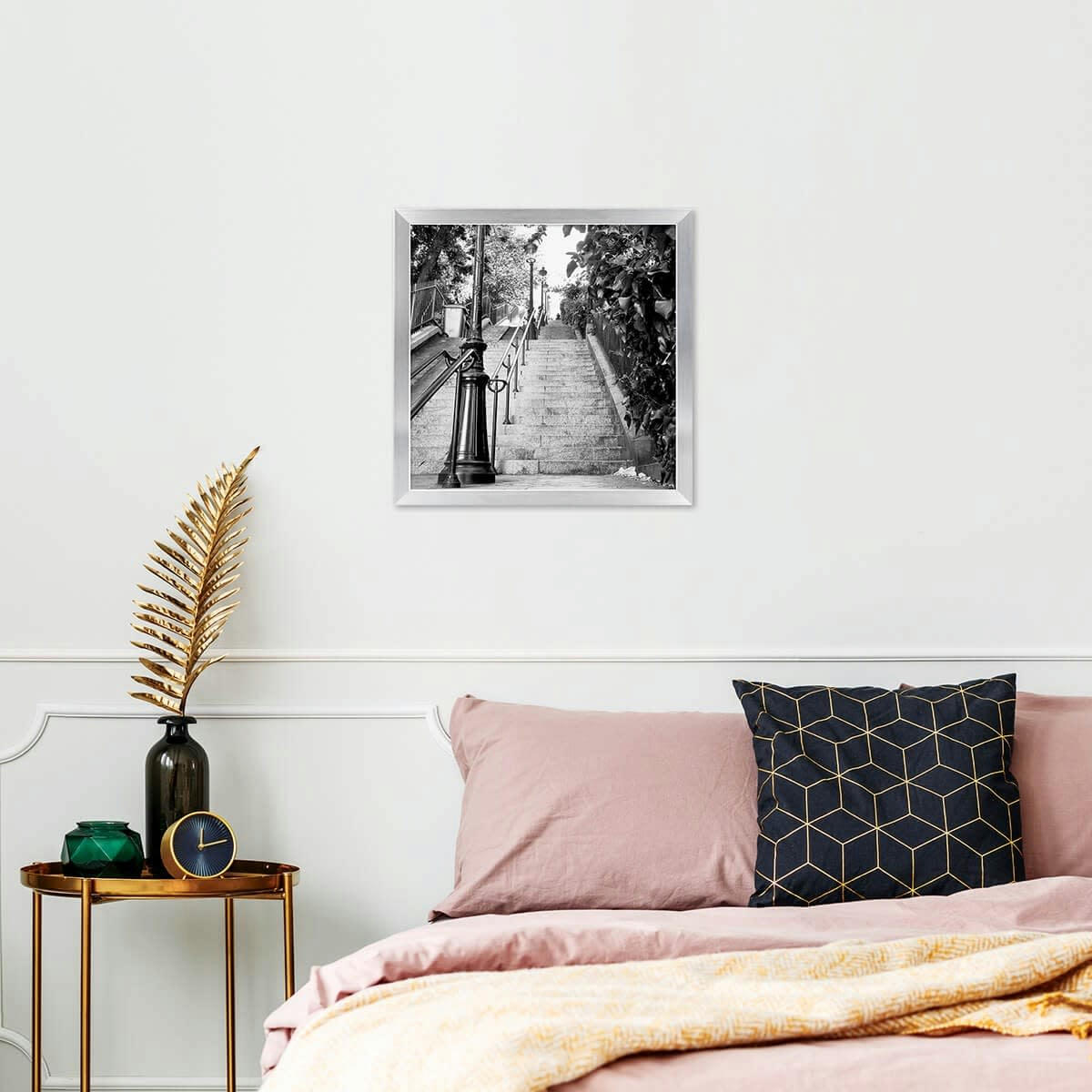 PRECIOUS - Cadre photo acier 30x30 cm résine recyclée