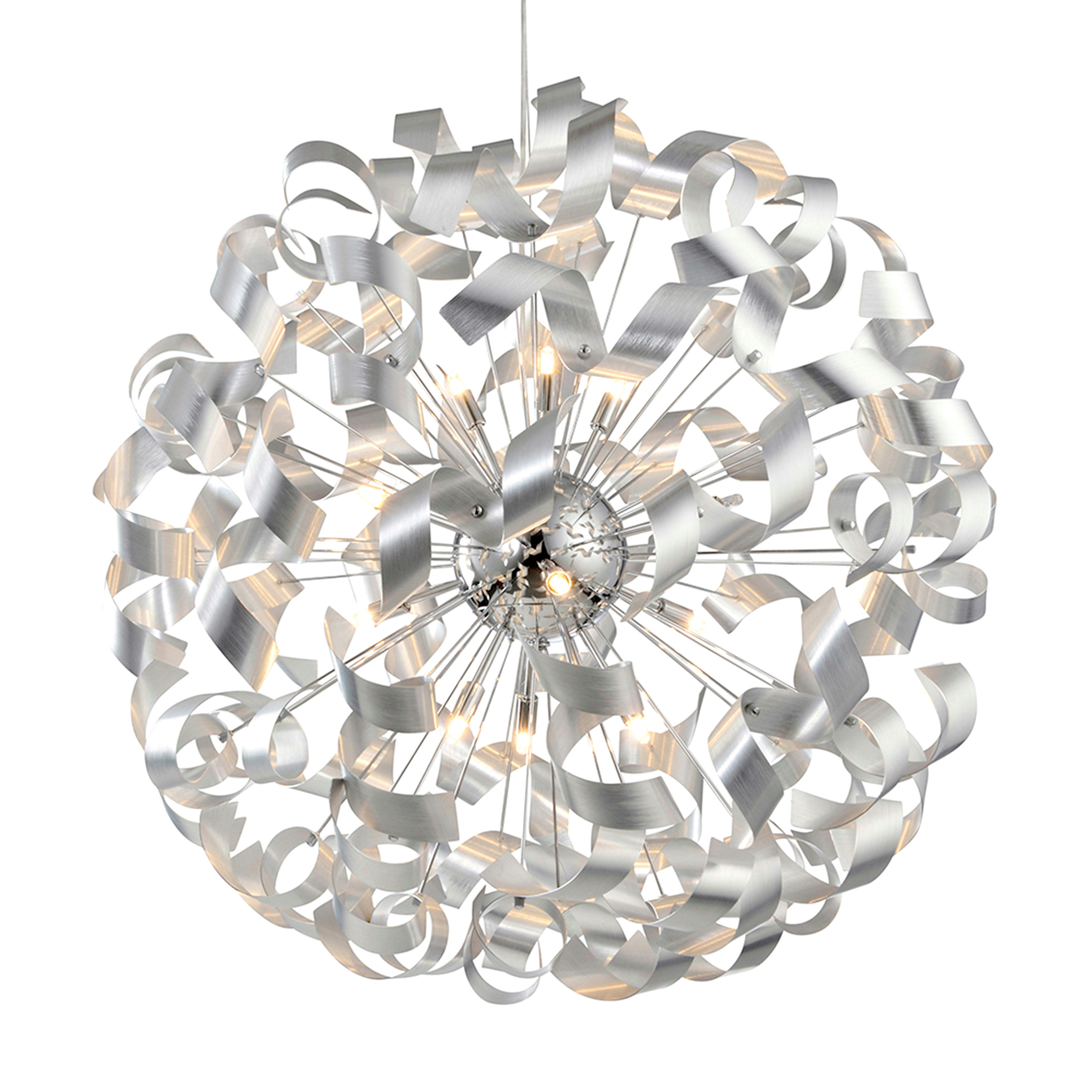 ATOMA - Suspension en métal argenté