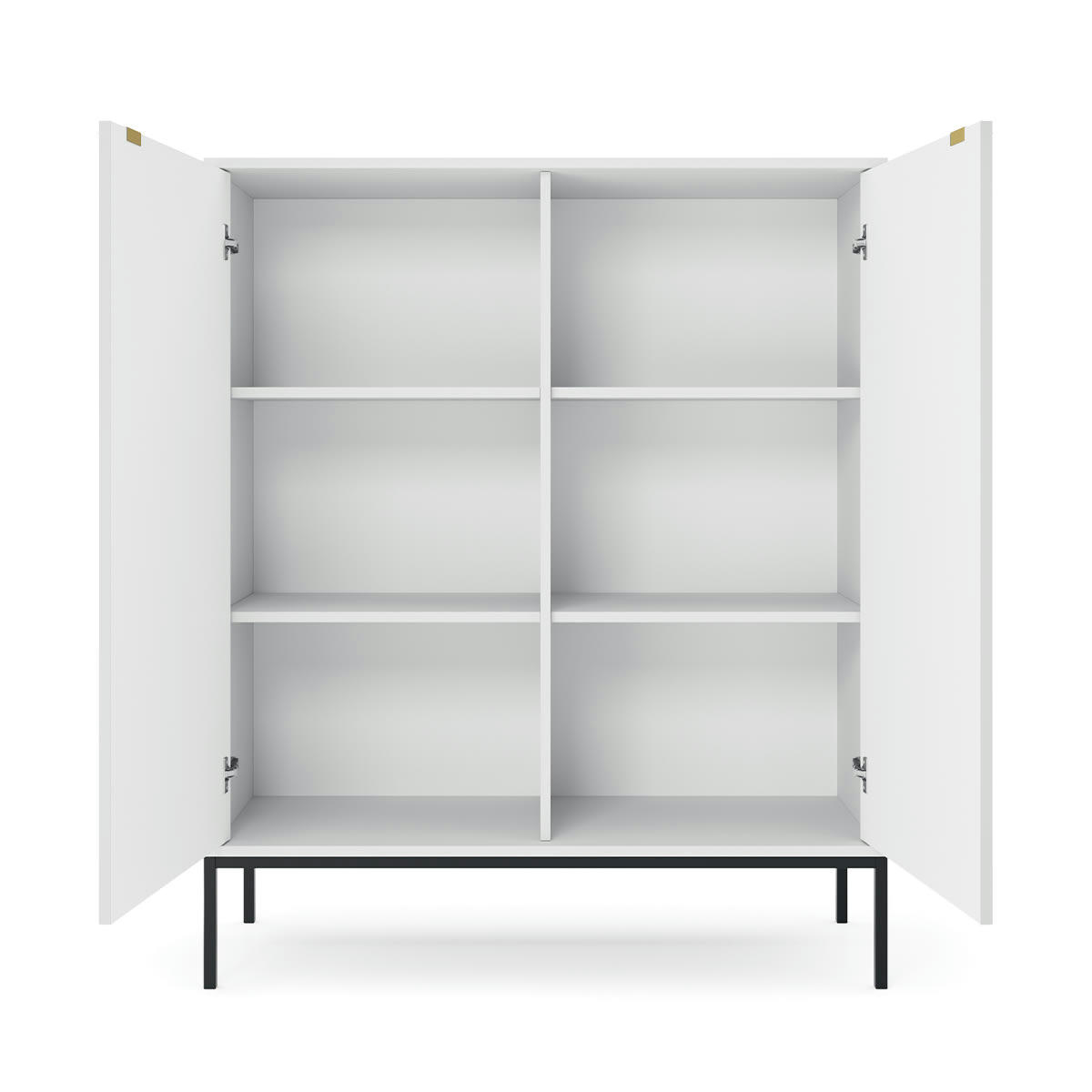 - Buffet haut 2 portes blanc