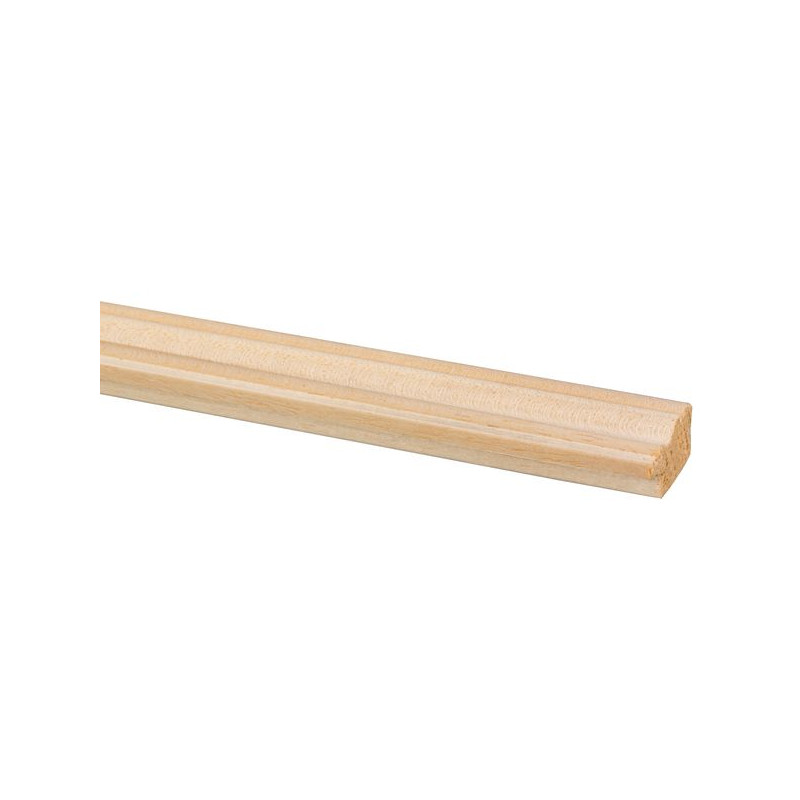 Moulure pour encadrement en marupa clair 240 x 2,1 x 1,3 cm
