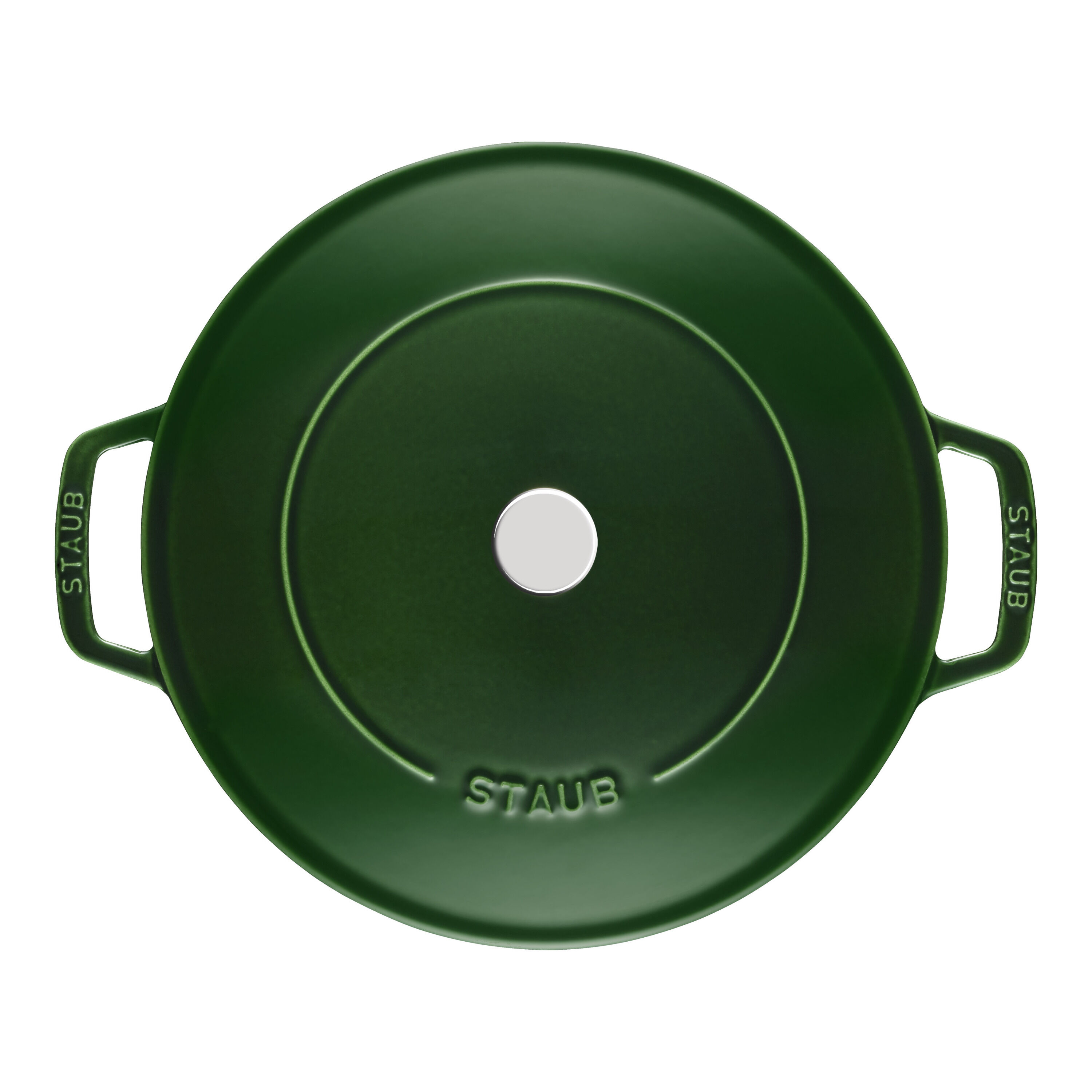 24 cm round Cast iron Saute pan Chistera basil-green