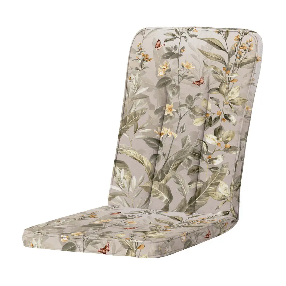 Madison - Tuintstoelkussen Hoge Rug Elisa - Multikleur - 110x48x6cm - Set van 4