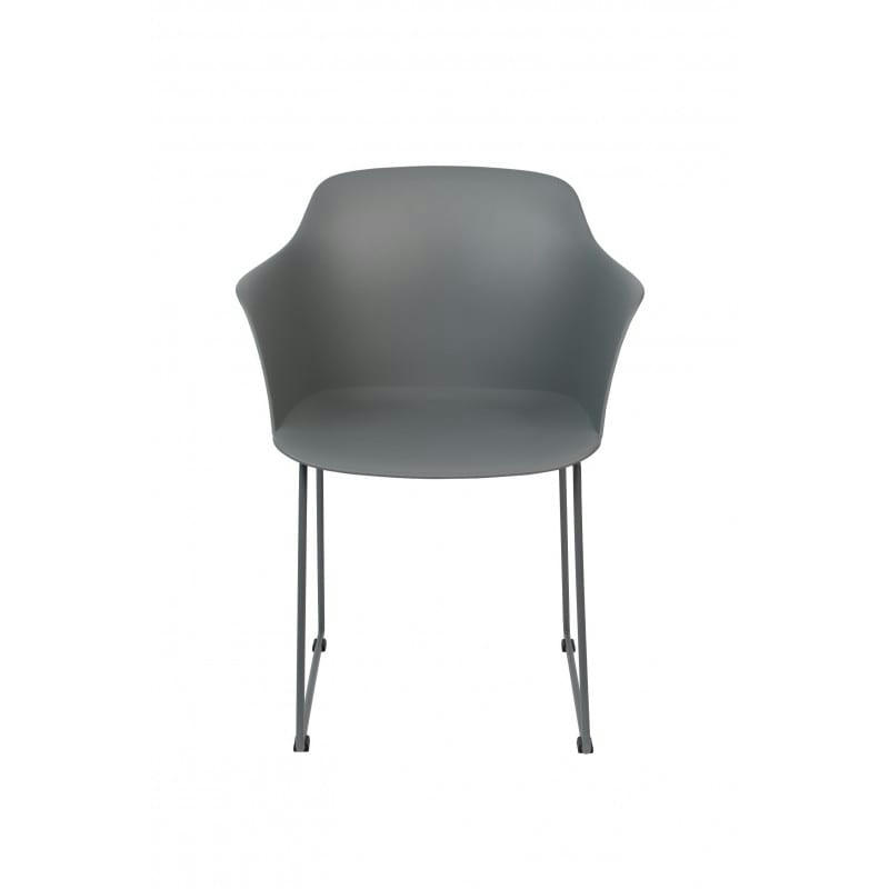 TANGO - Chaise design en plastique gris