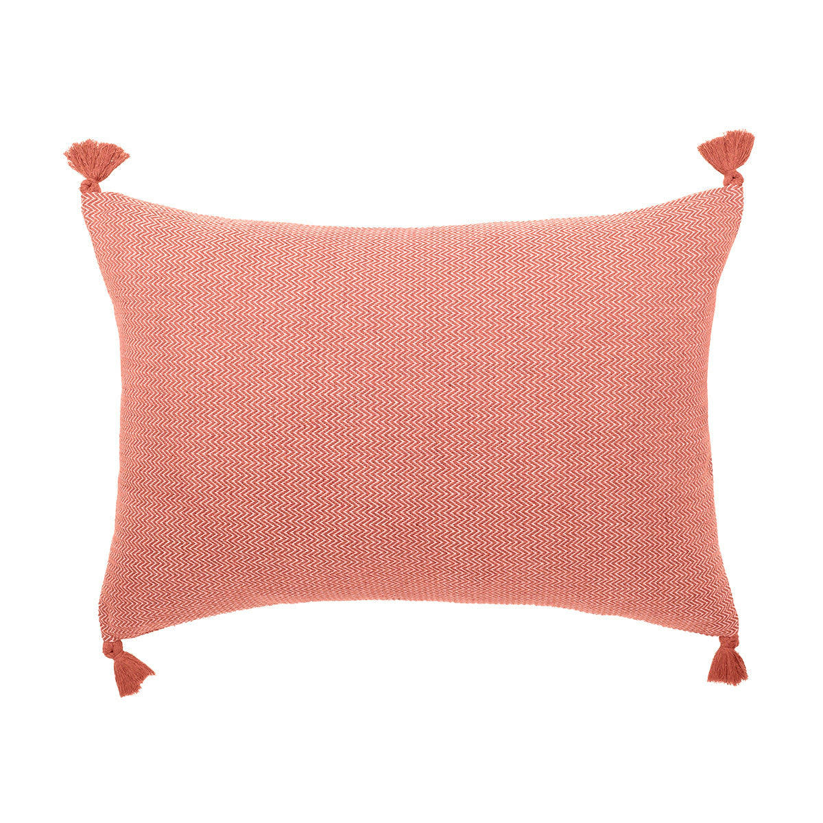 STOCKHOLM - Housse de coussin rectangle coton  60x40 terracotta