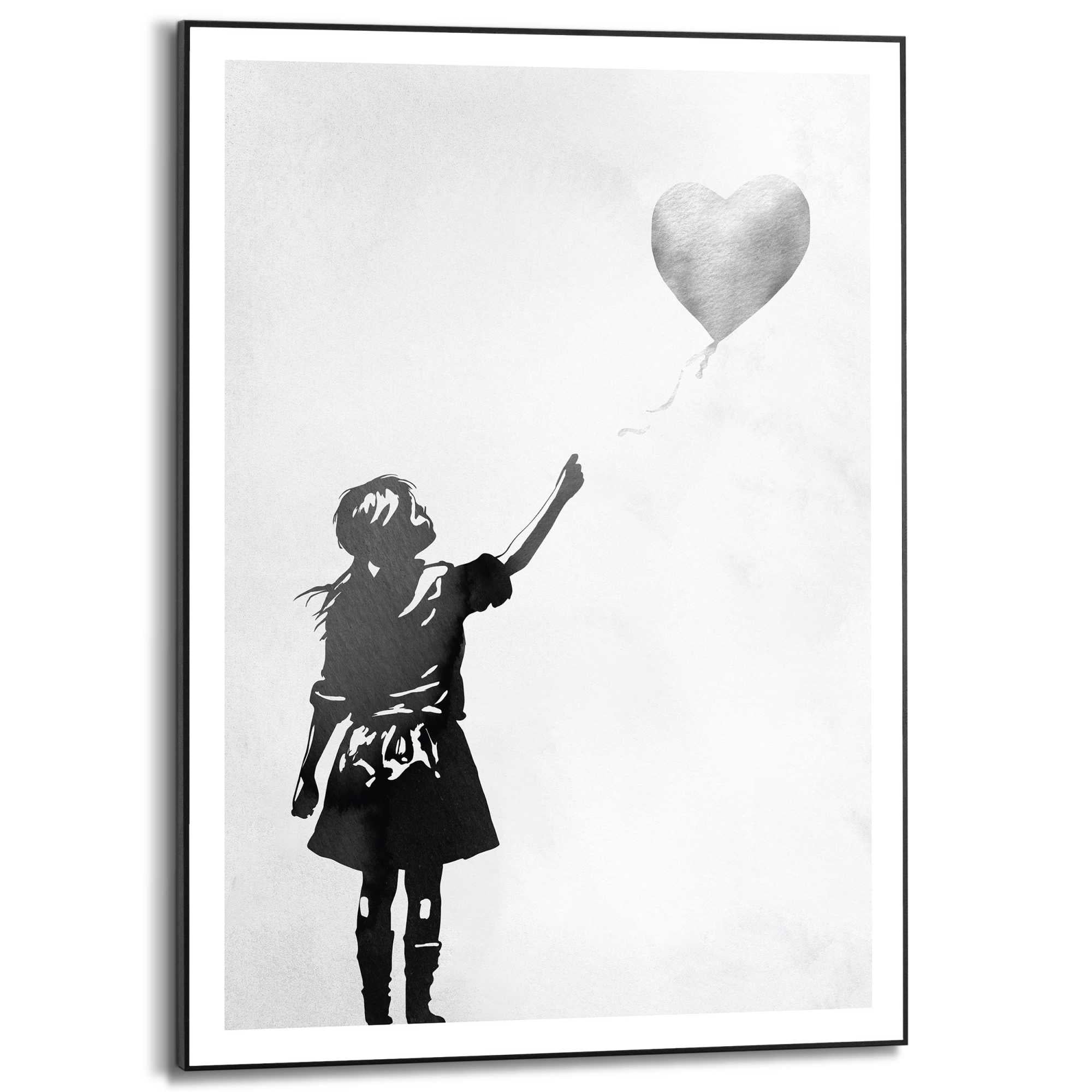 Reinders - Balloon Girl - Schilderij 70x50cm Zwart