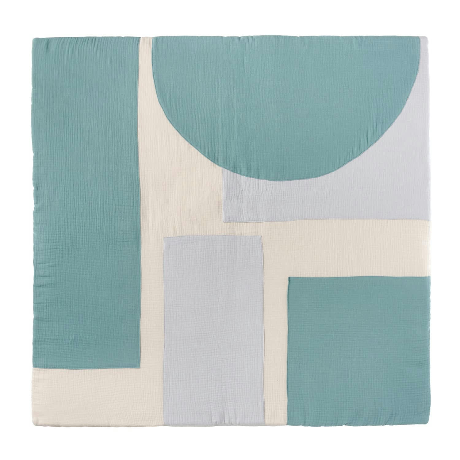 - Tapis d'éveil de bébé mousseline vert 100x100 cm