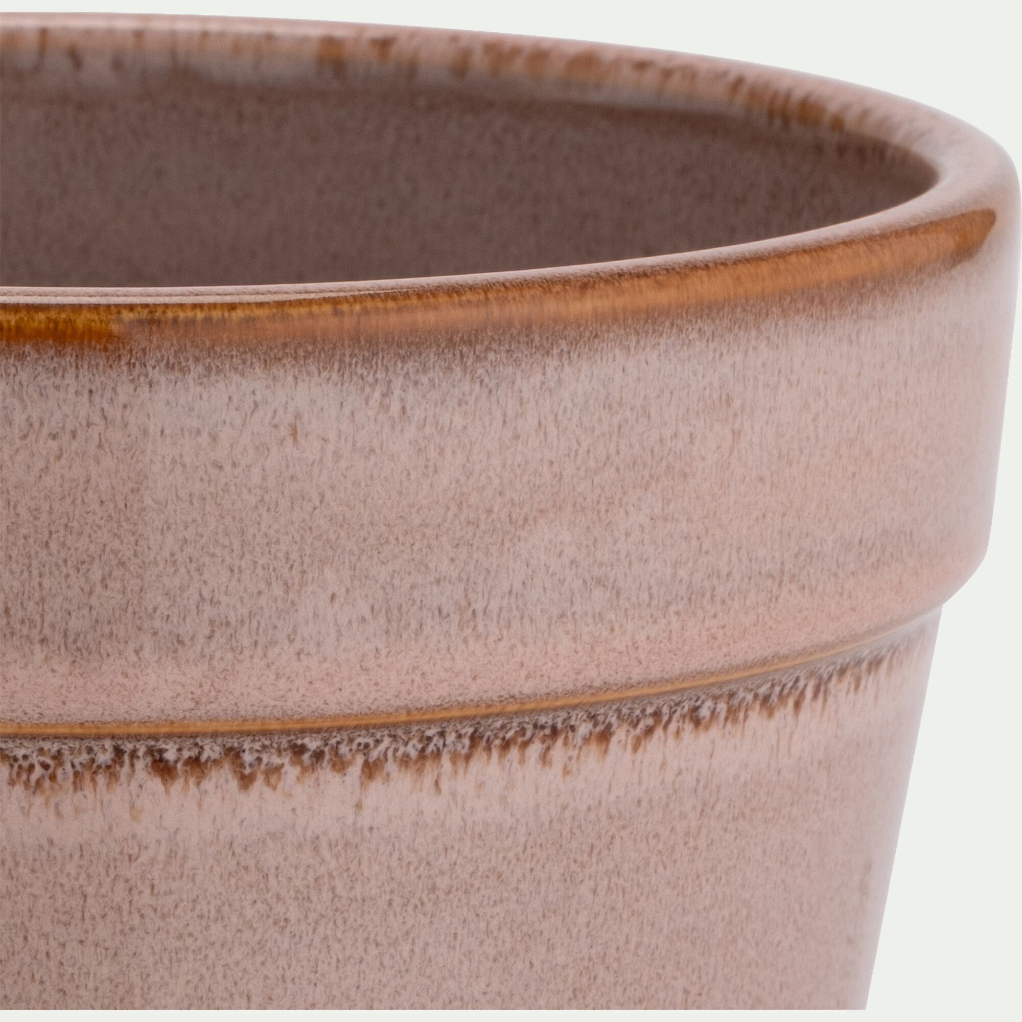 CLINT - Cache-pot en terre cuite D15cm - rose