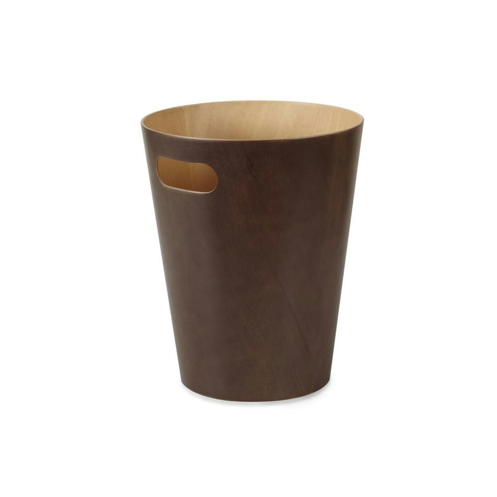 WOODROW - Corbeille woodrow bois espresso