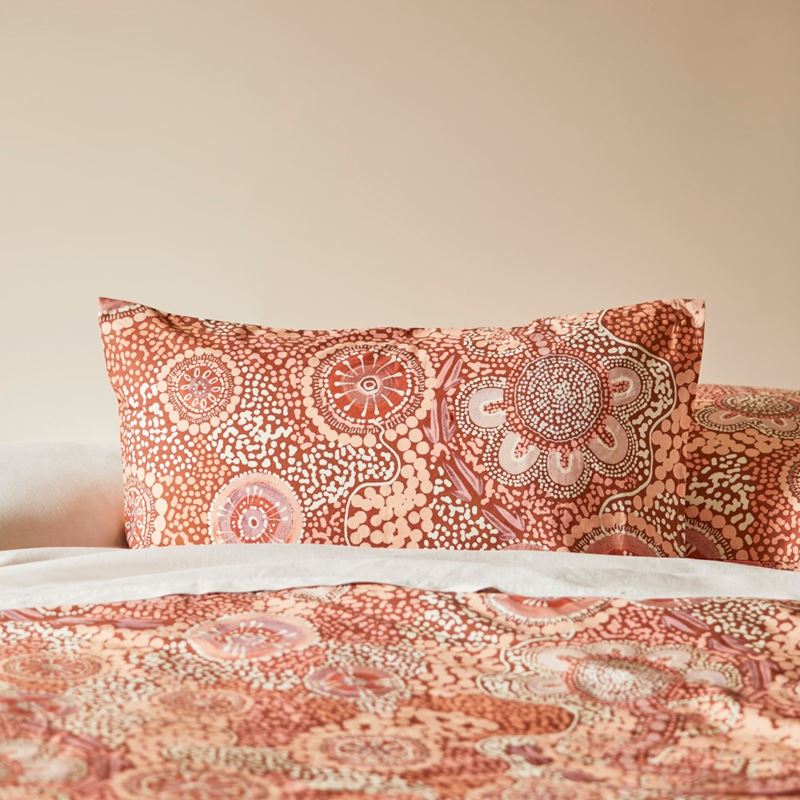 Cungelella Bilabila Coral Sunset Quilt Cover Set + Separates