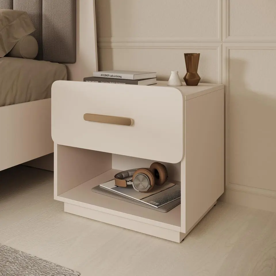 Meubella - Luzon - Nachtkastje set van 2 - Beige