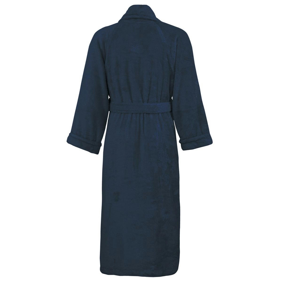 SENSILK - Peignoir col chale coton/modal Indigo S