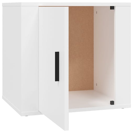 NNEVL Bedside Cabinet White 50x39x47 cm