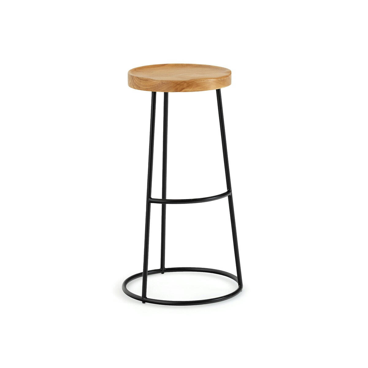 Tabouret de bar en orme H76 cm, Iska