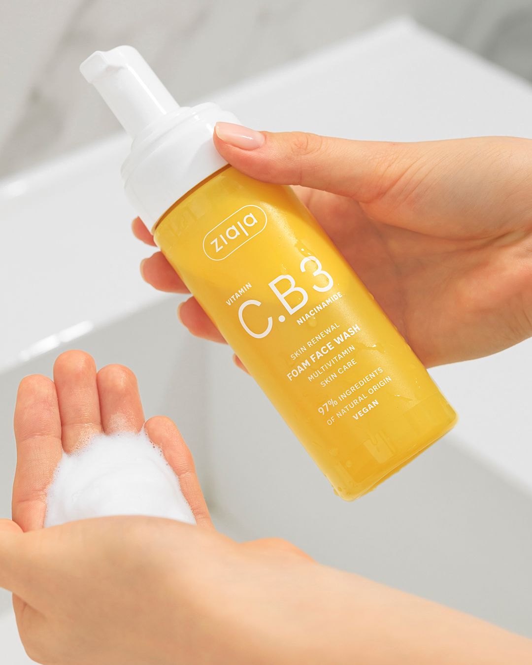 Ziaja Vitamin C.B3 Niacinamide Foam Face Wash 150 ml