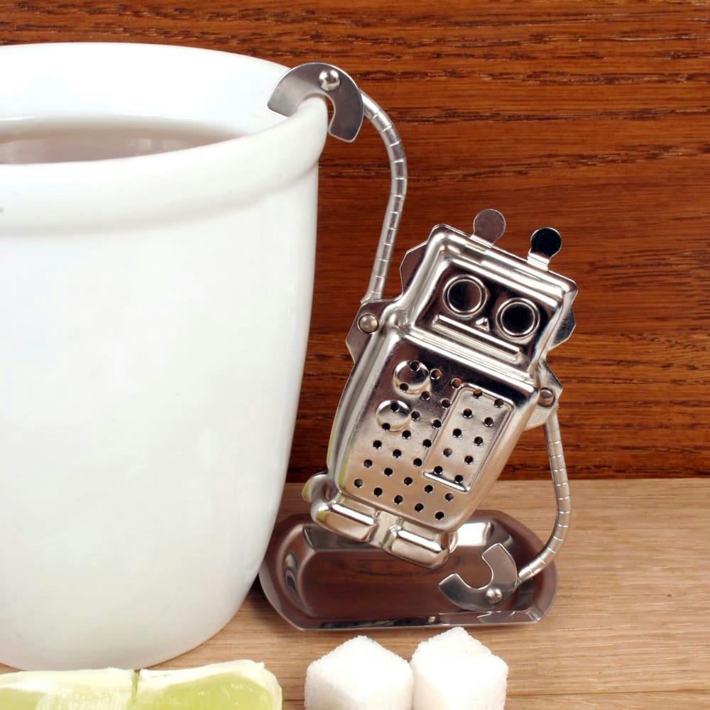 - Boule à thé robot inox argent