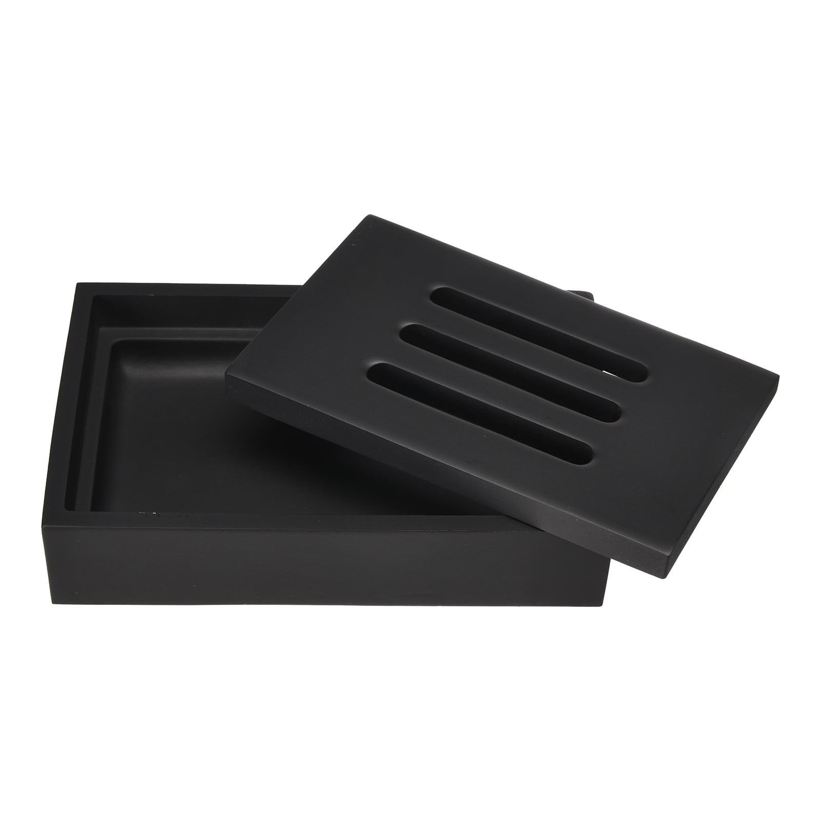 Seifenschale Trend Schwarz,B 125 x H 25 x T 80 mm