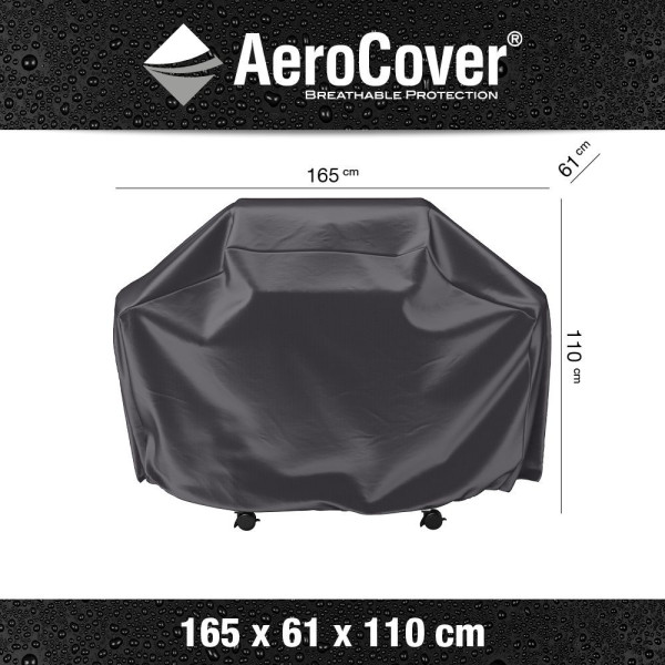 Pokrowiec na grill ogrodowy7856 61x165x110 AeroCover szary