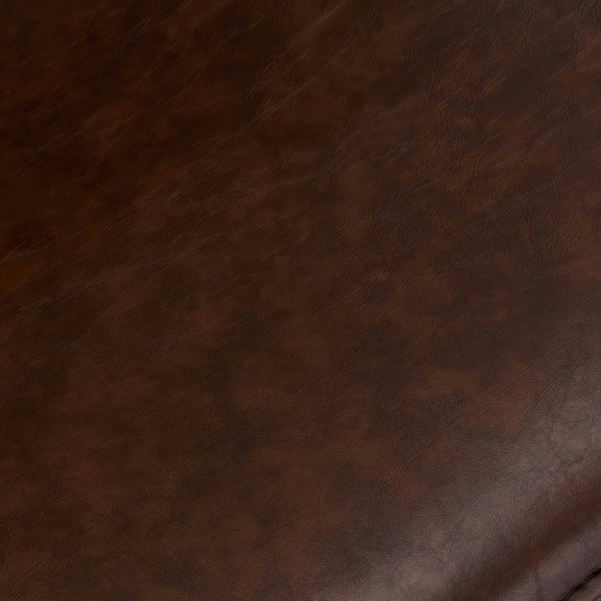 ISABEL - Lot de 2 chaise de bar en simili marron foncé H70