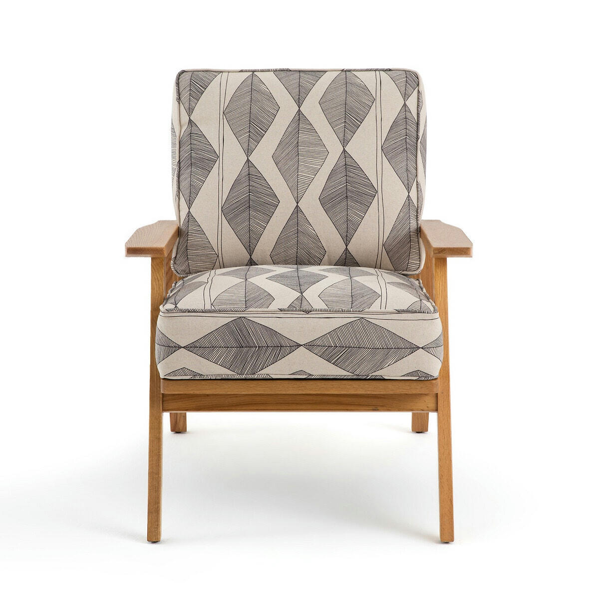 Fauteuil vintage imprimé berbère Batik