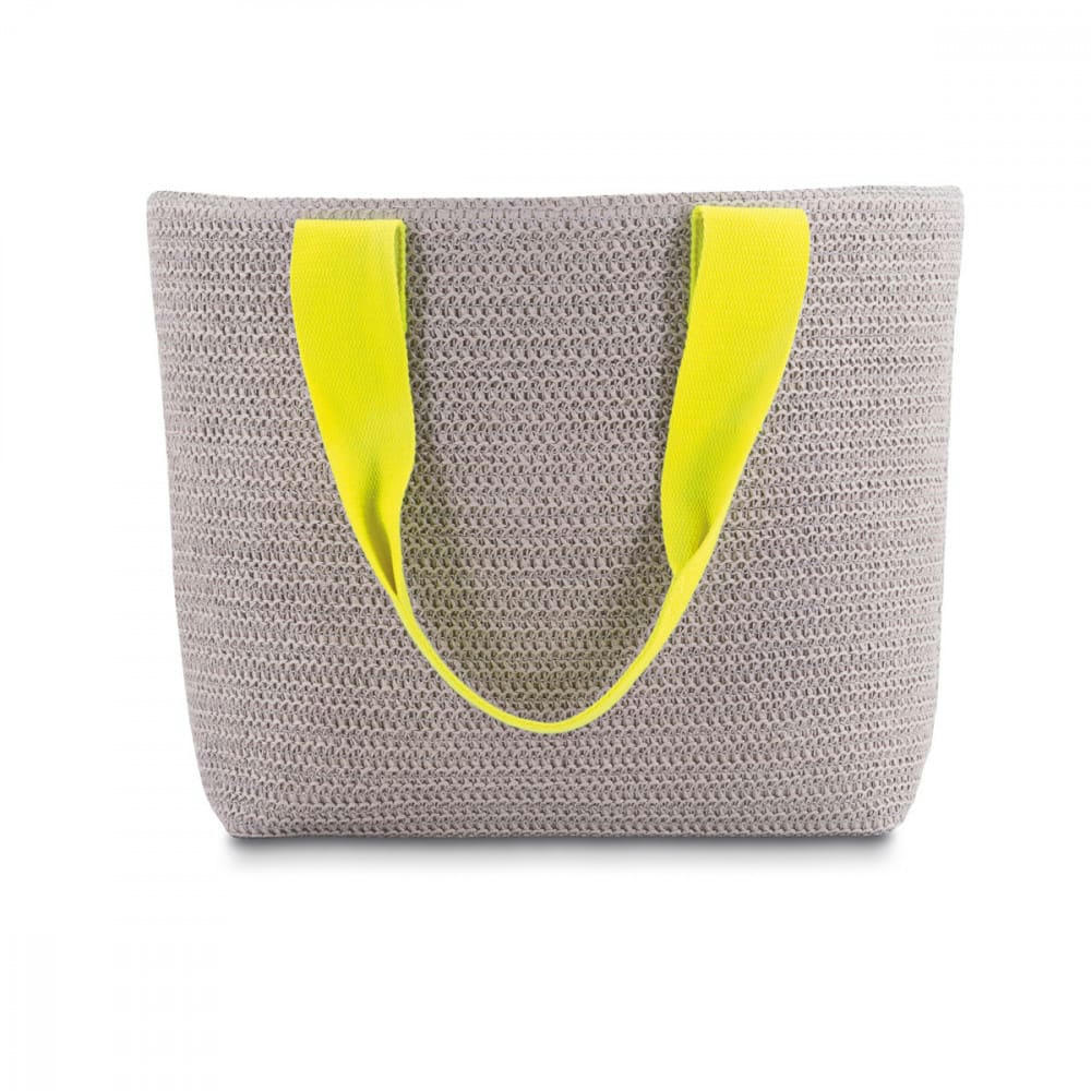 - Sac panier remember tissu gris clair