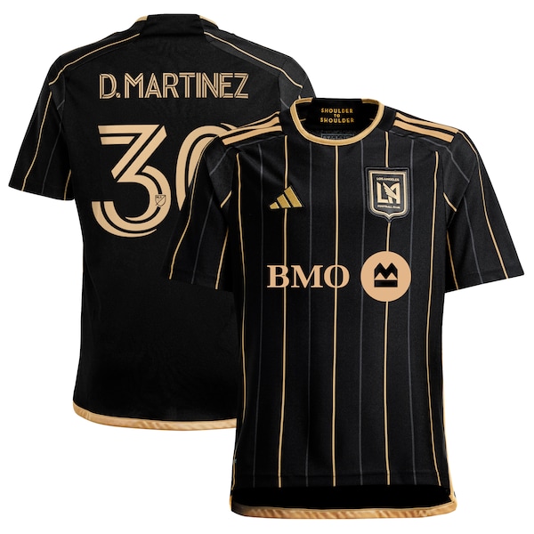 David Martinez LAFC adidas Youth 2024 Primary Replica Player Jersey - Black