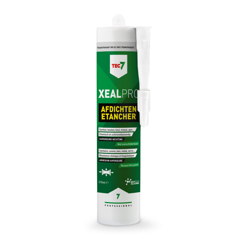 Colle-mastic XealPro Ultra multi-usages gris transparent 0,31 L TEC7