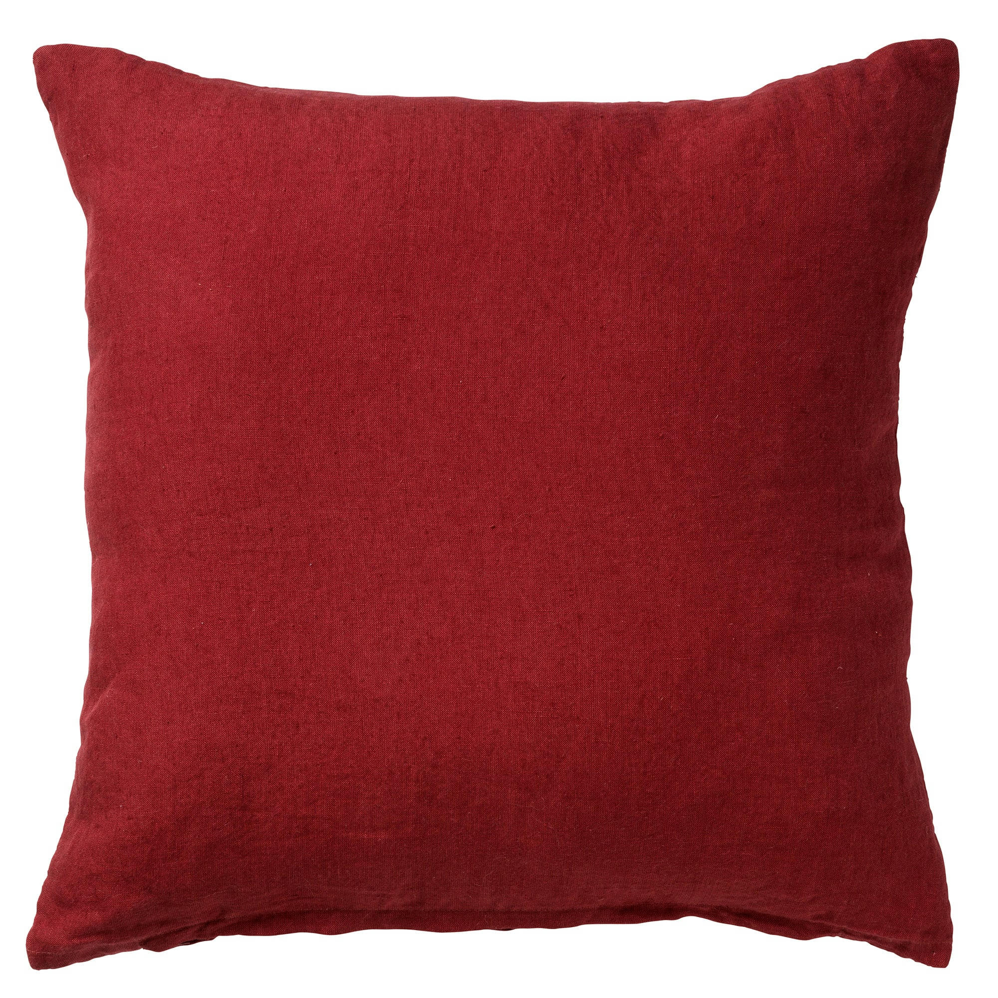 - Housse de coussin rouge en laine-45x45 cm uni