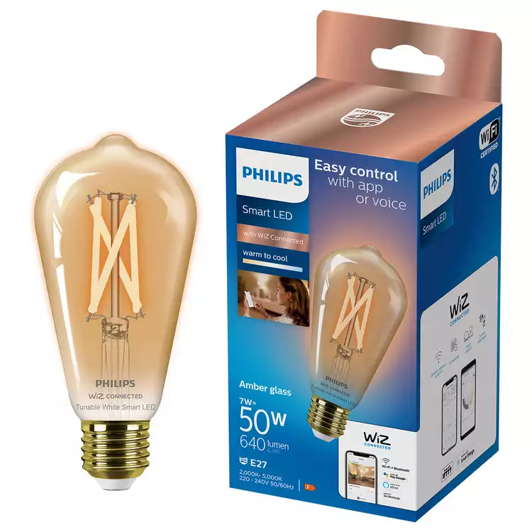 Philips 50W Smart LED Tunable Filament ST64 E27 Bulb
