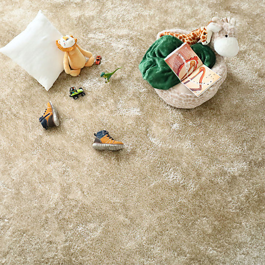 Moquette Eclat Shaggy beige - Rouleau de 4m x 3m