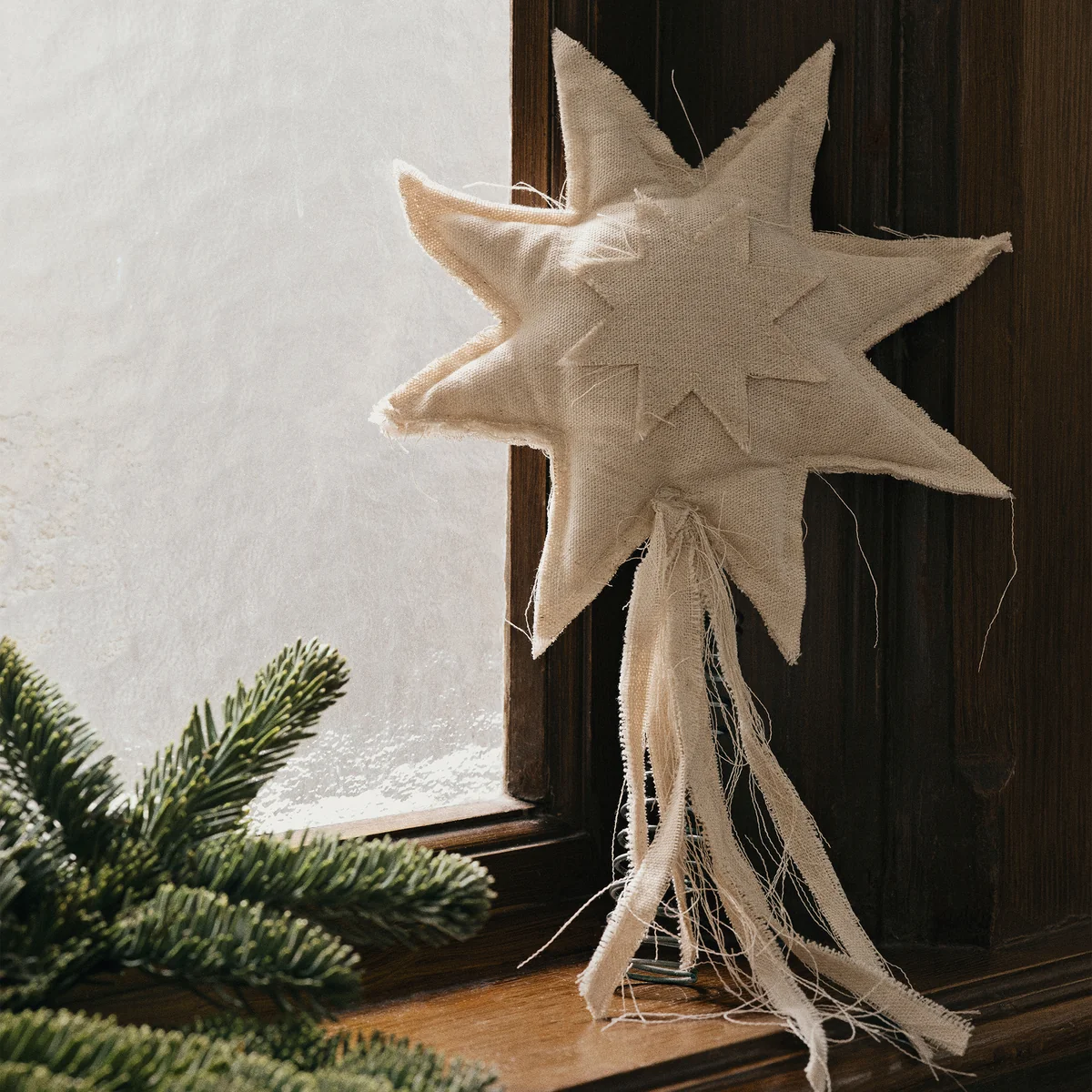 Ferm Living - Vela Star Christbaumspitze, natur