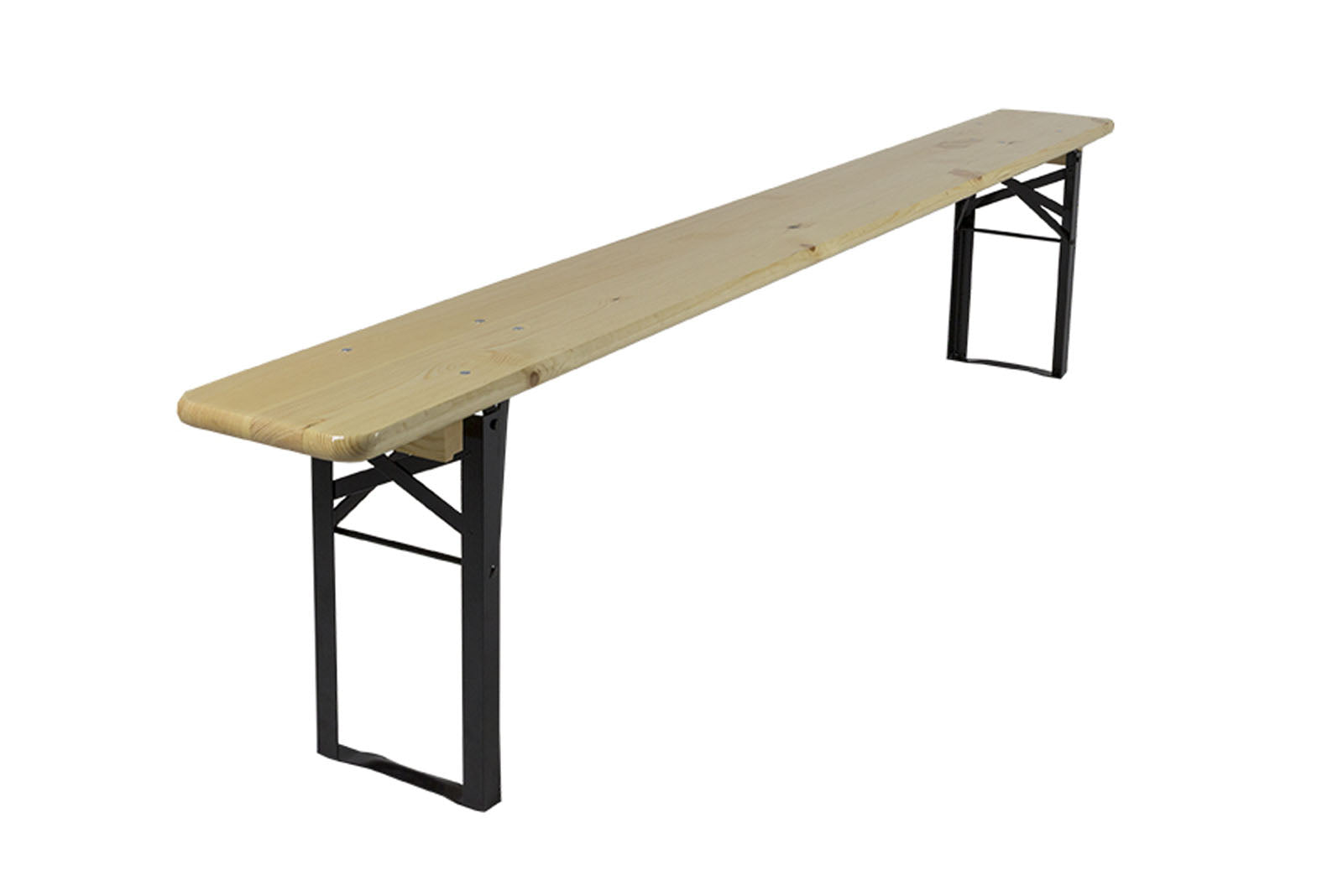 MaximaVida inklapbare picknickbank Berlijn 200 x 25 cm 3-laags blanke lak - FSC hout