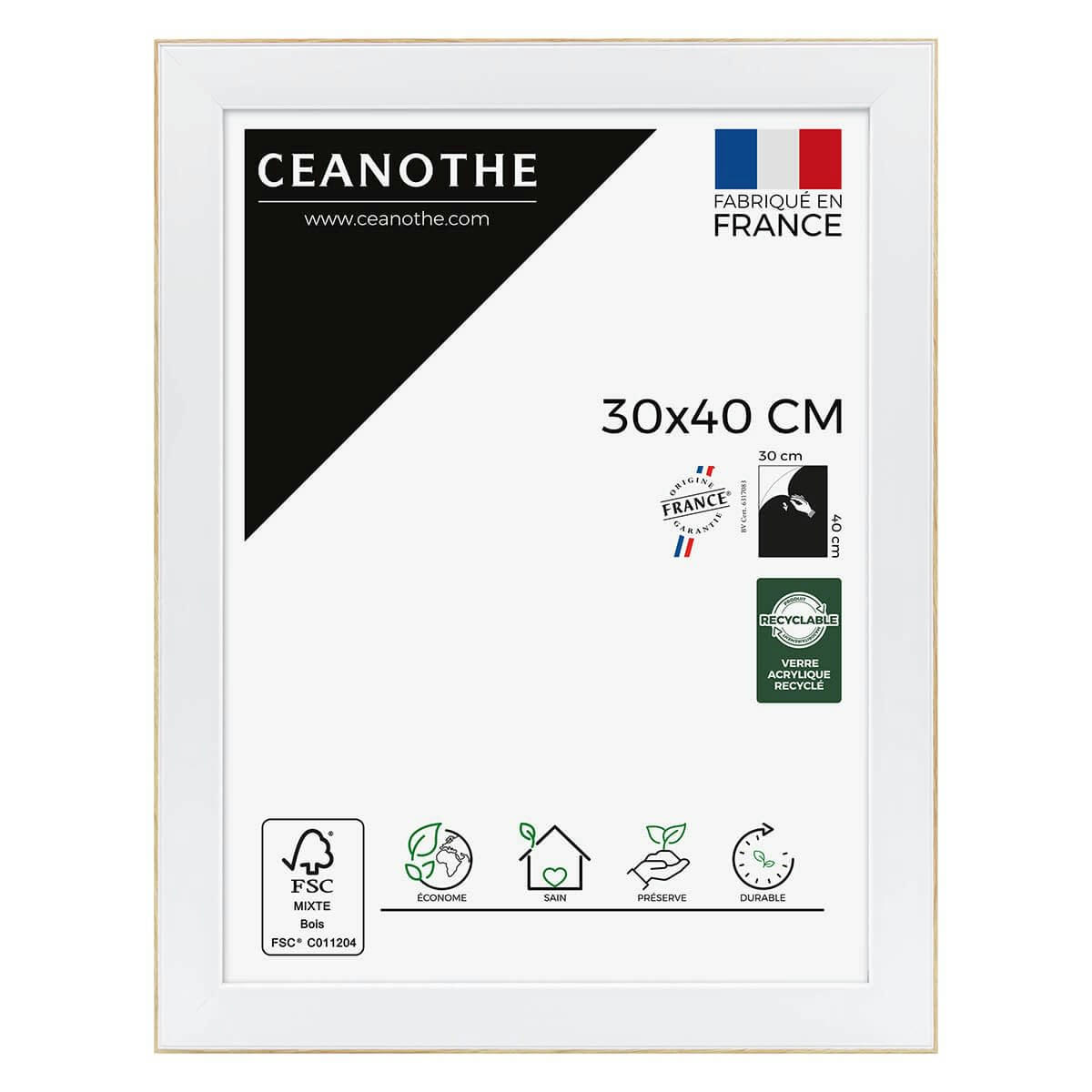 NEWTON - Cadre photo Newton brut 30x40 cm résine recyclée