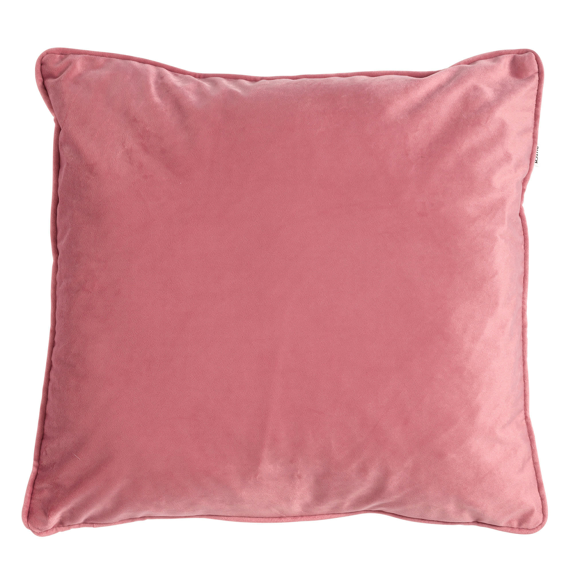 - Coussin - rose en velours 60x60 cm uni