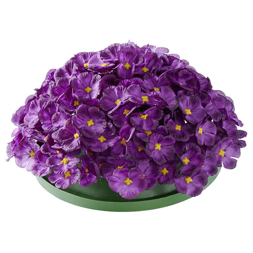 Jardinière de 21 violettes en polyester