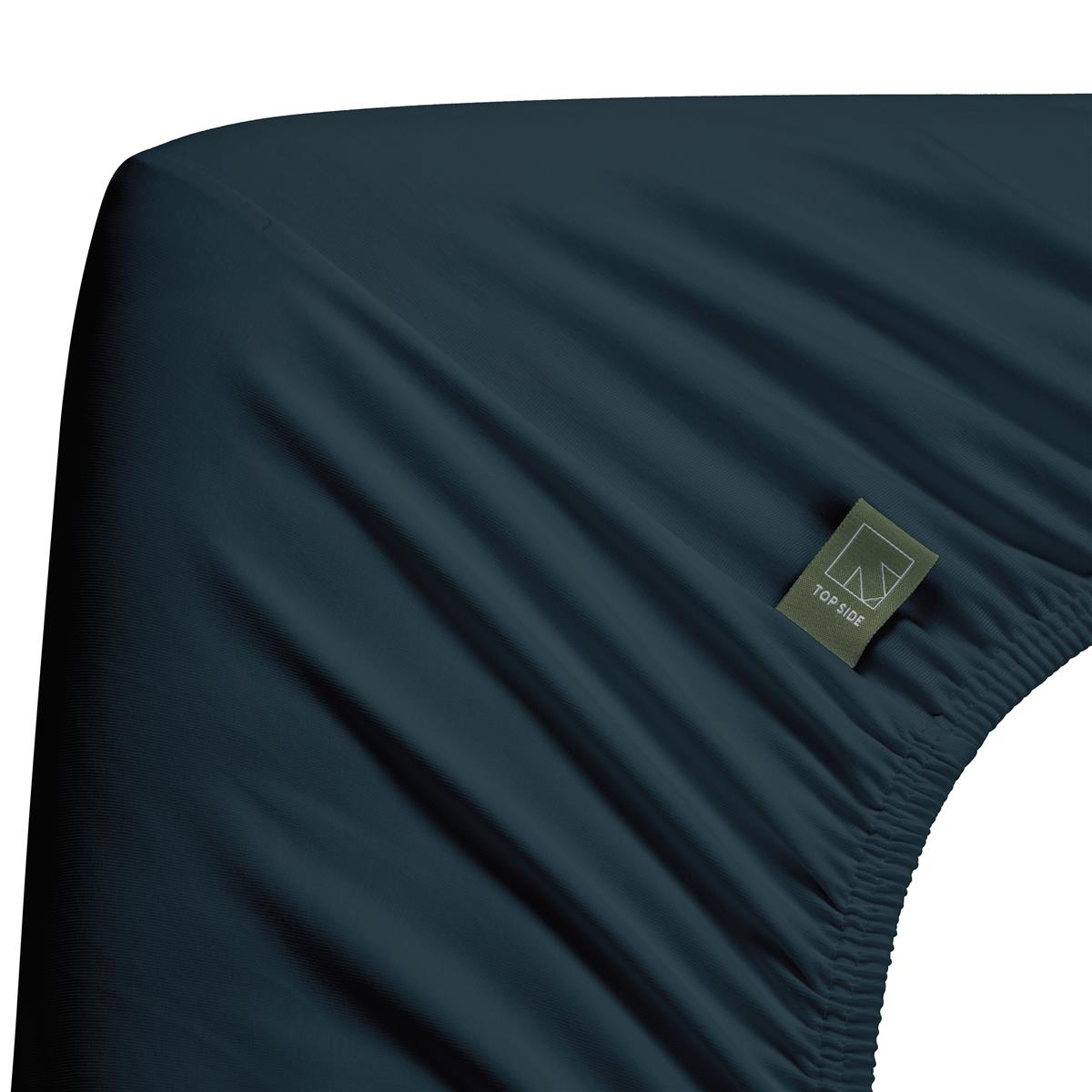 Beddinghouse Dutch Design splittopper hoeslaken Organic Lycra TDS - 160x220 cm - blauw