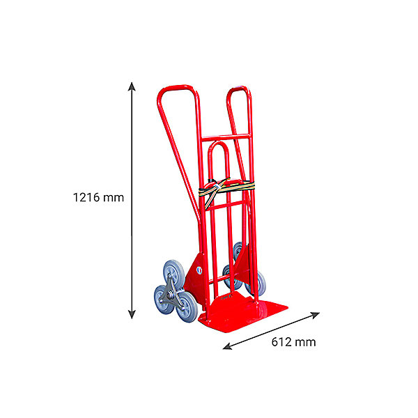 Diable 3 roues pliant charge 250kg - Roues caoutchouc gris non tachant - 810212033